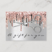 Geschenkgutscheine für Friseur-Stylist Visitenkarte (Vorderseite)