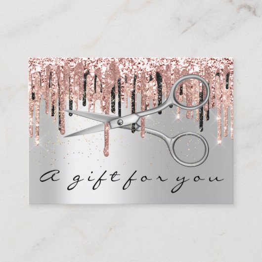 Geschenkgutscheine für Friseur-Stylist Visitenkarte (Vorderseite)