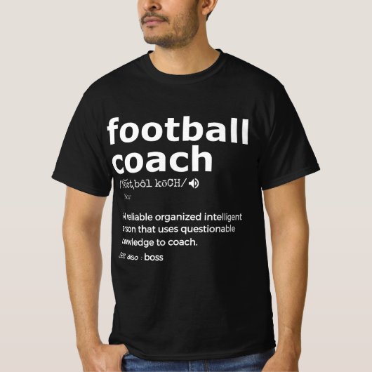 Geschenkgutscheine für Fußballtrainer und Reisebus T-Shirt (Vorderseite)