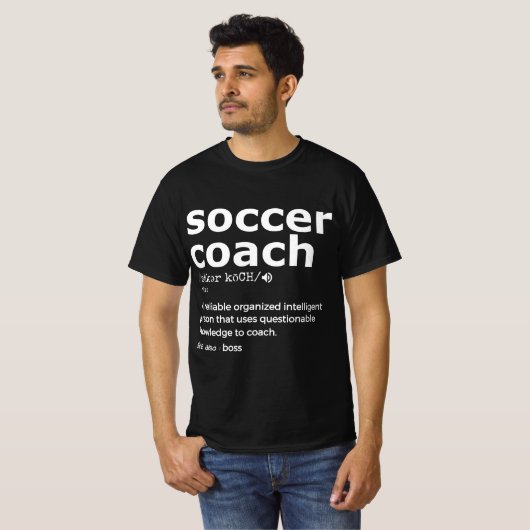 Geschenkgutscheine für Fußballtrainer und Trainer T-Shirt (Vorne ganz)