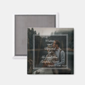 Geschenkgutscheine für Hochzeitspaare Magnet (Vorderseite/Rückseite)