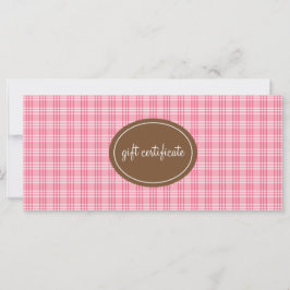 Geschenkgutscheine für Karierte Boutique in Rosa