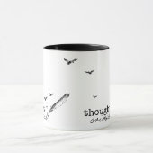 Geschenkgutscheine für Kriminelle und Vögel Tasse (Zentrum)