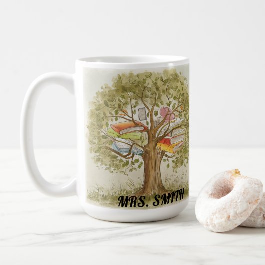 Geschenkgutscheine für Lehrer Kaffeetasse (Mit Donut)