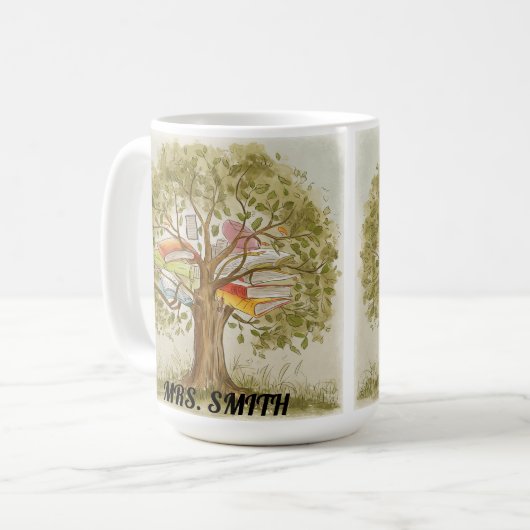 Geschenkgutscheine für Lehrer Kaffeetasse (Vorderseite Links)