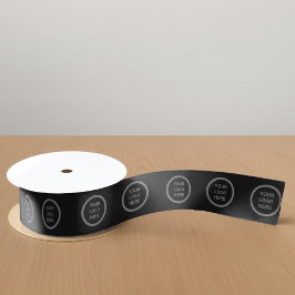 Geschenkgutscheine für Minimalistische Schwarz-Wei Satinband