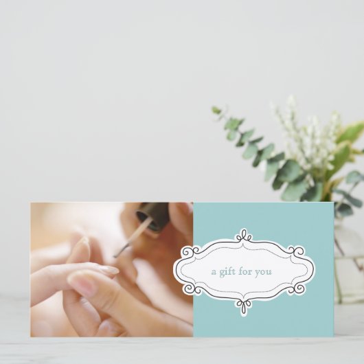 Geschenkgutscheine für Nagelstudios oder Nagelstud (Stehend Vorderseite)