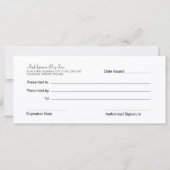 Geschenkgutscheine für Nagelstudios oder Wellness- (Rückseite)