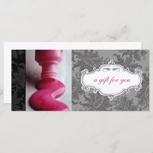 Geschenkgutscheine für Nagelstudios oder Wellness- (Vorne/Hinten)