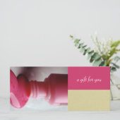 Geschenkgutscheine für Nagelstudios oder Wellness- (Stehend Vorderseite)