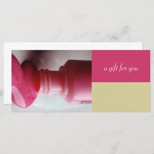 Geschenkgutscheine für Nagelstudios oder Wellness- (Vorne/Hinten)