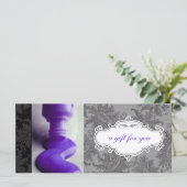 Geschenkgutscheine für Nagelstudios oder Wellness- (Stehend Vorderseite)