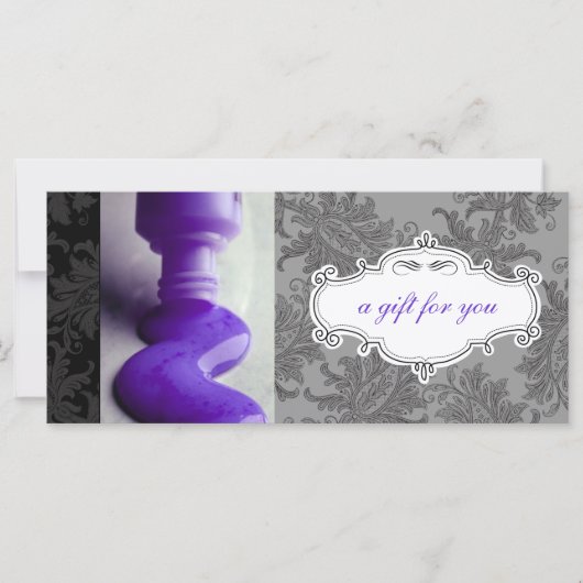 Geschenkgutscheine für Nagelstudios oder Wellness- (Vorderseite)