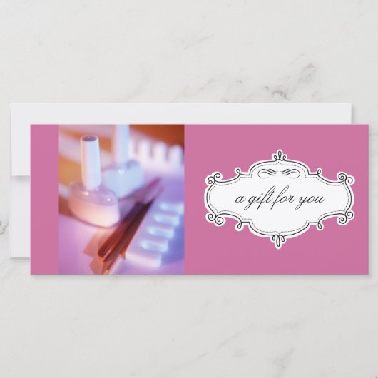 Geschenkgutscheine für Nagelstudios oder Wellness- (Vorderseite)
