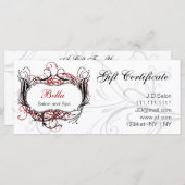 Geschenkgutscheine für Rot, Schwarz und Weiß (Vorne/Hinten)