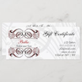 Geschenkgutscheine für Rot, Schwarz und Weiß (Vorne/Hinten)