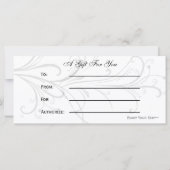 Geschenkgutscheine für Schwarzweiß (Rückseite)