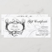 Geschenkgutscheine für Schwarzweiß (Vorne/Hinten)