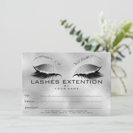 Geschenkgutscheine für Silver Lashes (Stehend Vorderseite)