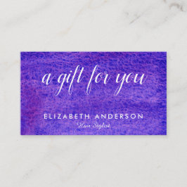 Geschenkgutscheine für Wasserfarben Visitenkarte