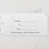 Geschenkgutscheine | Gold Glitzer Lips Beauty Salo (Rückseite)