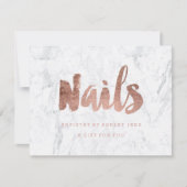 Geschenkgutscheine Imitate Rose goldgürtig Nails M (Vorderseite)