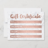 Geschenkgutscheine Imitate Rose goldgürtig Nails M (Rückseite)