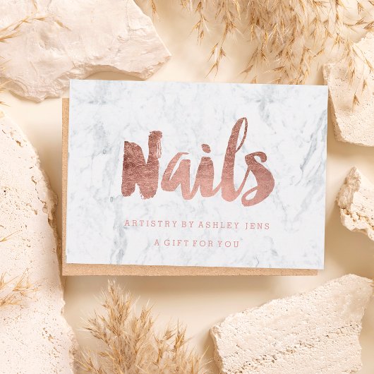 Geschenkgutscheine Imitate Rose goldgürtig Nails M