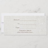 Geschenkgutscheine | Lotus Therapy Salon & WELLNES (Rückseite)