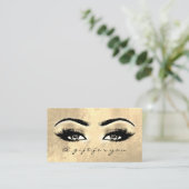 Geschenkgutscheine Makeup Gold Lashes Rabattkarte (Stehend Vorderseite)