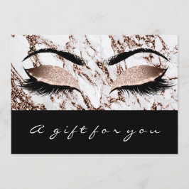 Geschenkgutscheine Marmorkupfer Lashes Studi Makeu