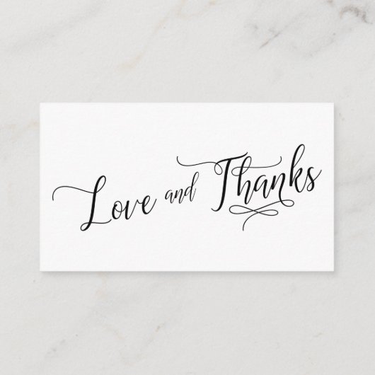 Geschenkgutscheine mit einem eleganten Skript Begleitkarte (Rückseite)