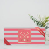 Geschenkgutscheine | Moderner Korallensalon Gray B (Stehend Vorderseite)