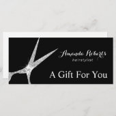 Geschenkgutscheine Moderner Silberschere Friseur S (Vorne/Hinten)