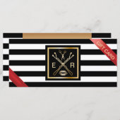 Geschenkgutscheine | Moderner Streifen Schönheitss (Vorne/Hinten)