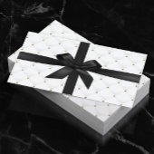 Geschenkgutscheine Modernes Black Ribbon Luxury Qu Rabattkarte