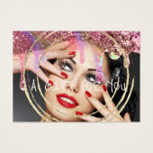 Geschenkgutscheine Nägel Haare Makeup Tropfen Grau (Vorderseite)