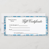 Geschenkgutscheine Rackkarte (Vorderseite)