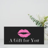 Geschenkgutscheine | Rosa Lippen Makeup Beauty Sal (Stehend Vorderseite)