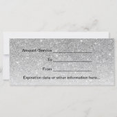 Geschenkgutscheine | Rosa Lippen Moderner Silbersa (Rückseite)