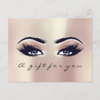 Geschenkgutscheine Rose Gold Blush Makeup