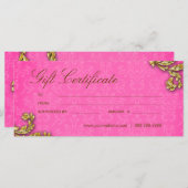 Geschenkgutscheine Salon Wellness-Center Gold Leaf (Vorne/Hinten)