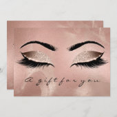 Geschenkgutscheine Skin Gold Lash Schönheit Makeup (Vorne/Hinten)