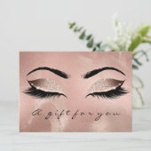 Geschenkgutscheine Skin Gold Lash Schönheit Makeup (Stehend Vorderseite)