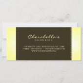 Geschenkgutscheine Tanning Salon Hübsche Frau Ylw (Rückseite)