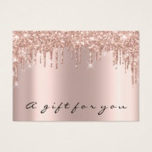 Geschenkgutscheine Tropfen Funkelnd Gold Makeup Mi