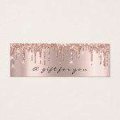 Geschenkgutscheine Tropfen Funkelnd Gray Makeup Kl (Vorderseite)