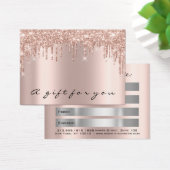 Geschenkgutscheine Tropfen Funkelnd Gray Makeup Mi (Schreibtisch)