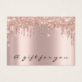 Geschenkgutscheine Tropfen Funkelnd Gray Makeup Mi (Vorderseite)