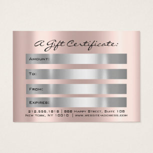 Geschenkgutscheine Tropfen Funkelnd Gray Makeup Mi